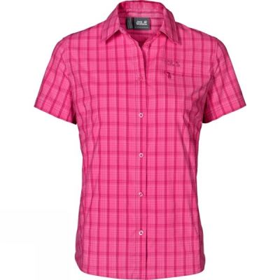 Camisa Jack Wolfskin Centaura Stretch Vent Mujer Rosas - Chile IAS391780